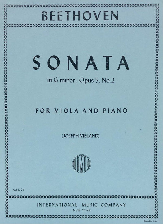 Beethoven - Cello Sonata D Minor Op 5 No 2 for Viola and Piano