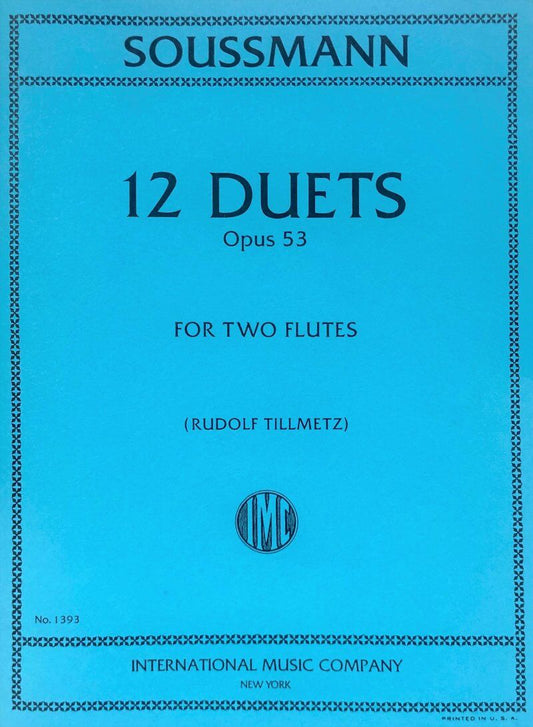 Soussmann - 12 Duets Op. 53 for 2 Flutes