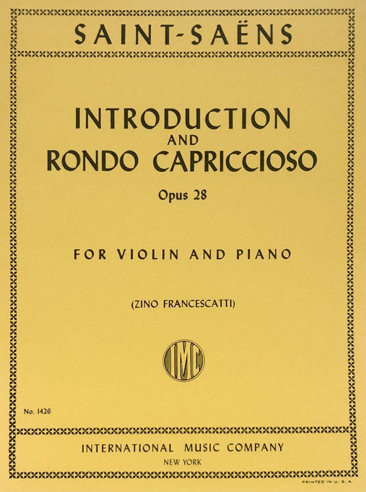 Introduction & Rondo Capriccioso Op. 28 for Violin and Piano