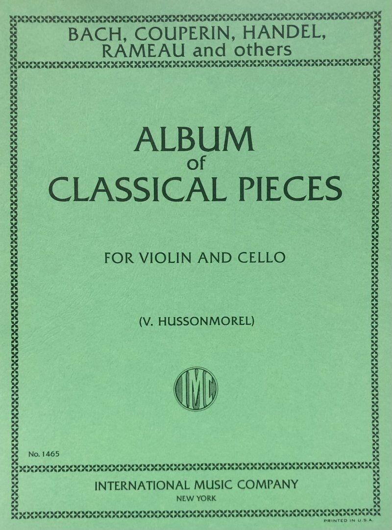 Album of Six Classical Pieces for Violin and Cello, Edited by V. Hussonmorel