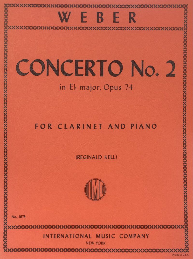 Concerto No. 2 Op. 74 for Clarinet by Carl Maria von Weber