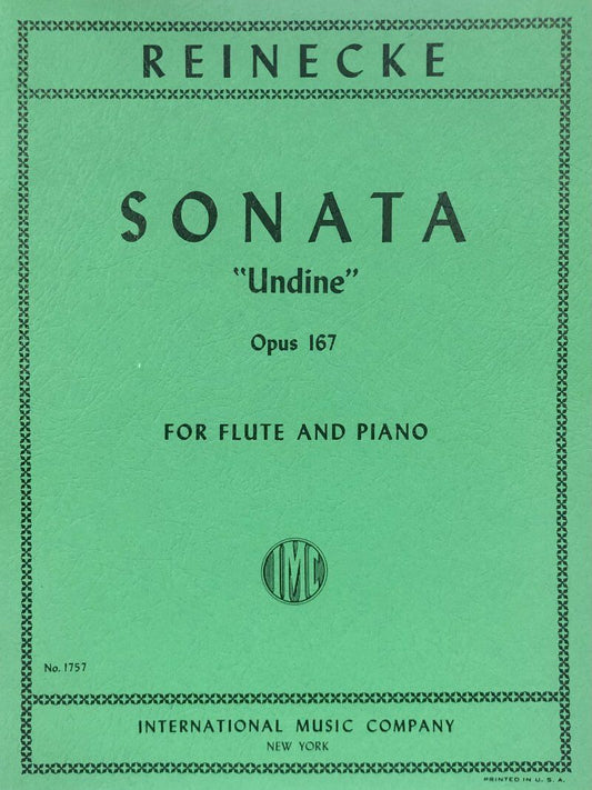 Reinecke Sonata Undine Op. 167 for Flute and Piano - Advanced Level Sheet Music