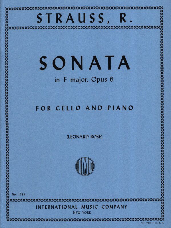Strauss - Sonata in F Major Op. 6 for Cello and Piano