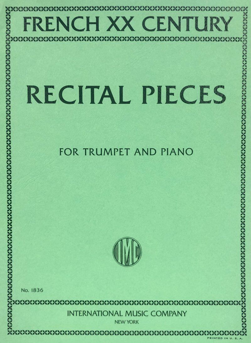 French 20th Century Recital Pieces for Trumpet and Piano - Score and Part