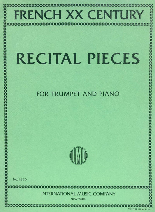 French 20th Century Recital Pieces for Trumpet and Piano - Score and Part