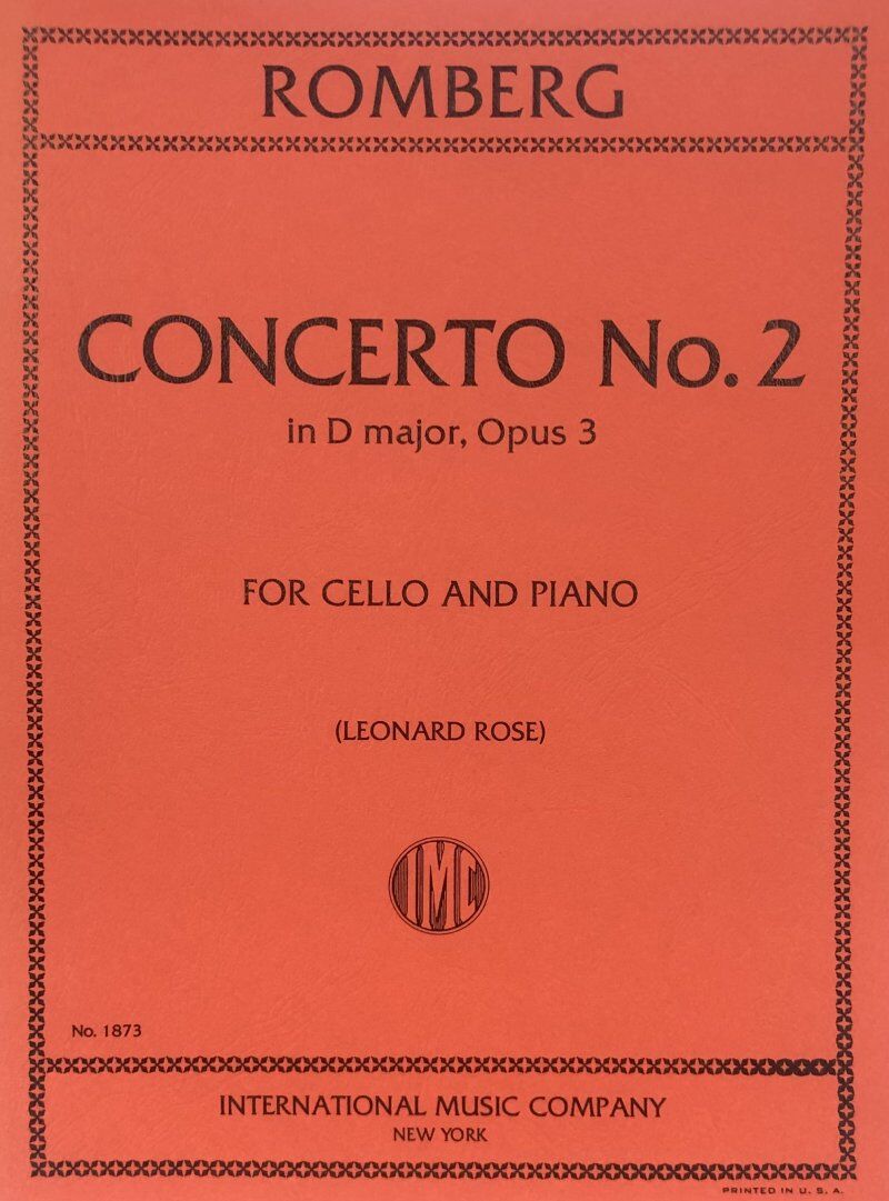 Romberg - Concerto No. 2 in D Major, Op. 3 for Cello and Piano