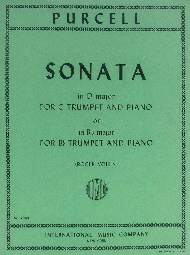 Purcell - Sonata in D & B Flat for Trumpet and Piano, Score and Part