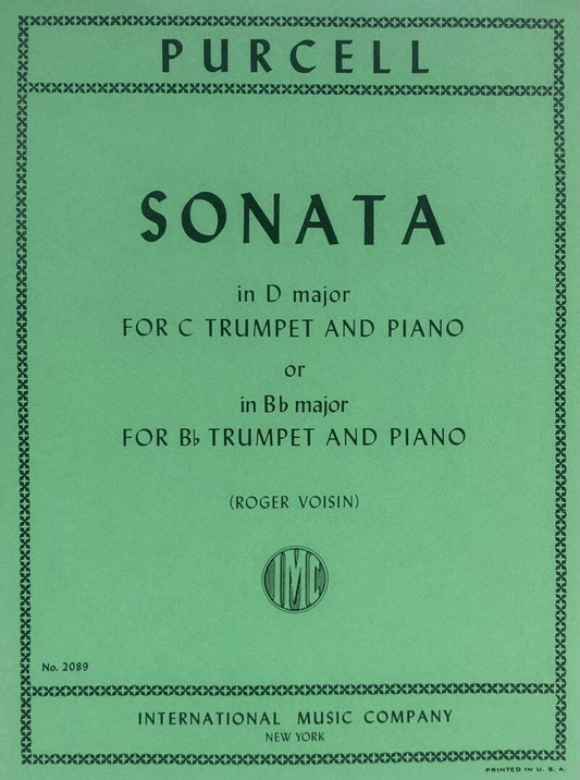 Purcell - Sonata in D & B Flat for Trumpet and Piano, Score and Part