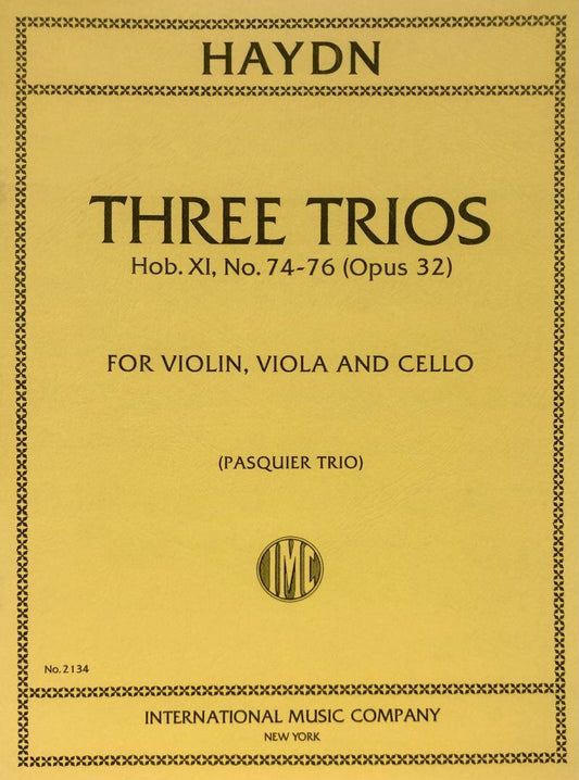 Trios 3 OP 32 BY Joseph Haydn - String Trio (VIOLIN, CELLO, VIOLA)