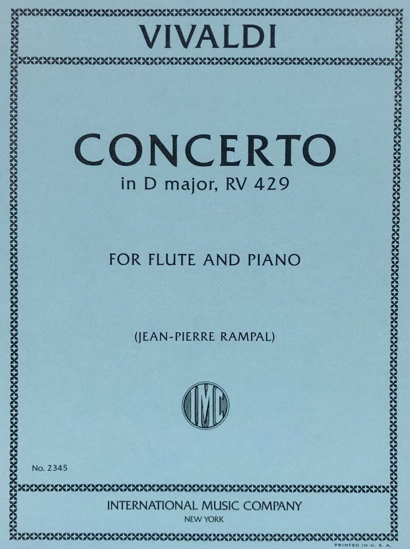Concerto in D Major RV 429 for Flute and Piano by Antonio Vivaldi