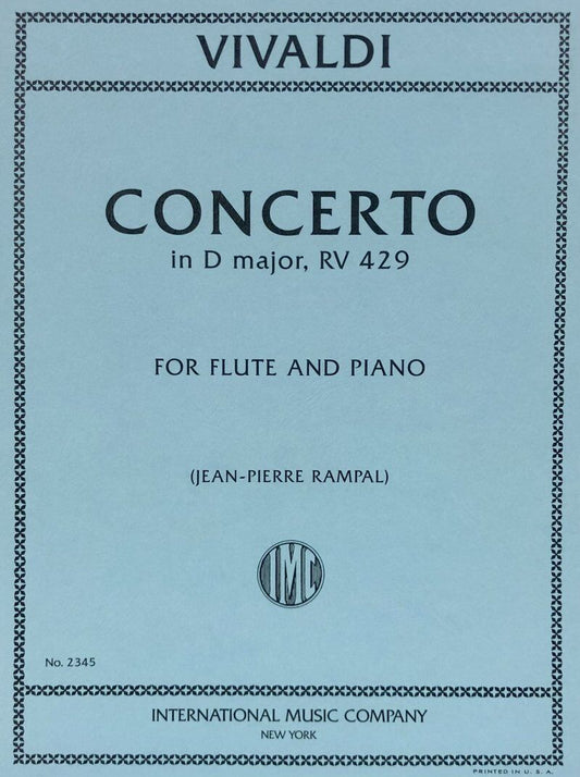 Concerto in D Major RV 429 for Flute and Piano by Antonio Vivaldi