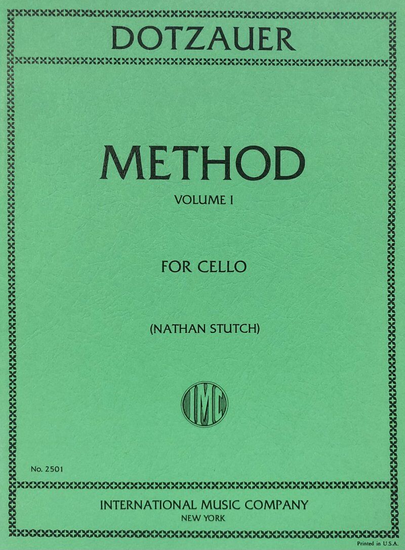 Dotzauer - Method for Cello Vol 1, Edited by Nathan Stutch, International Music Company
