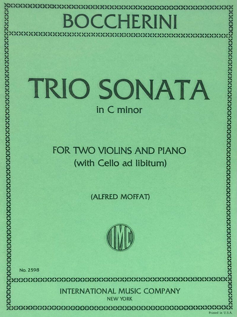 Trio Sonata in C Minor for Two Violins and Piano by Luigi Boccherini