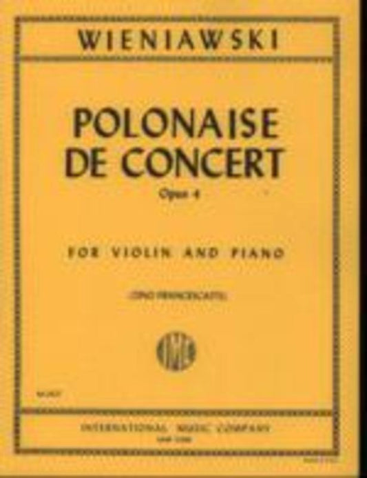 Polonaise De Concert Op 4 Violin/Piano (Softcover Book)