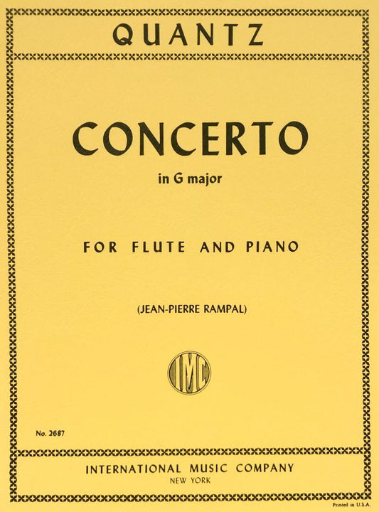 Quantz - Concerto in G Major QV5/174 for Flute and Piano