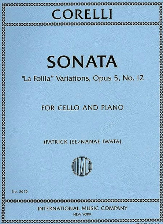 Sonata Op 5 No 12 La Follia Francescatti Violin Piano (Softcover Book)
