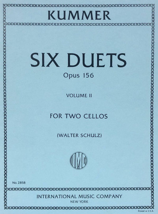 Kummer - Six Duets Op. 156 Vol. 2 for 2 Cellos