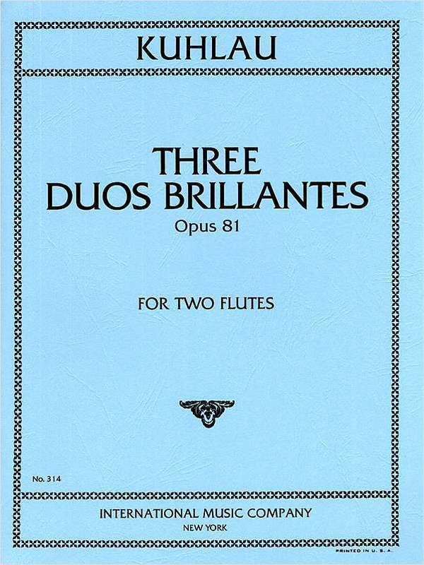 Duos Brillants 3 Op 81 2 Fl