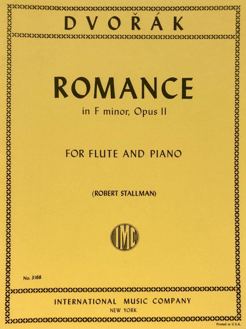 Dvorak Romance in F Minor Op. 11 for Flute/Piano - Score and Part