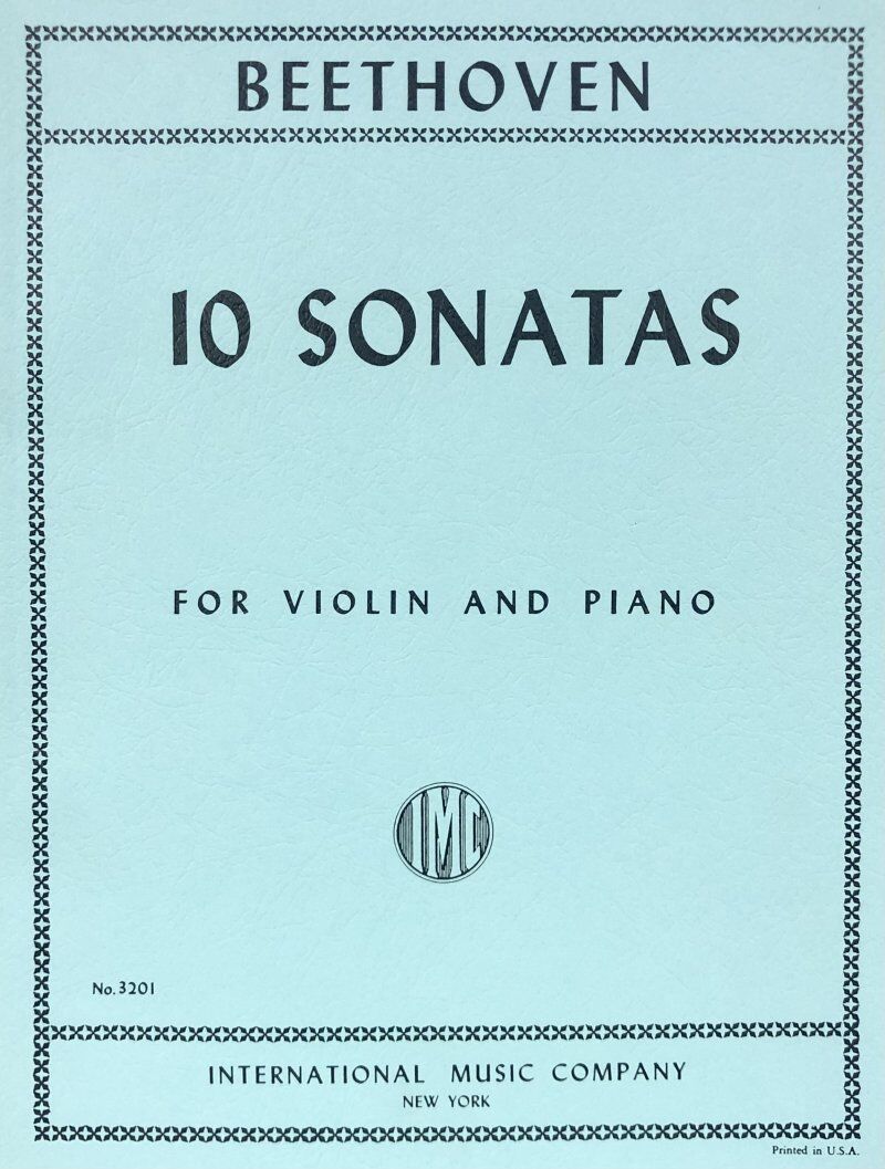 Beethoven - 10 Sonatas for Violin and Piano by International Music Company