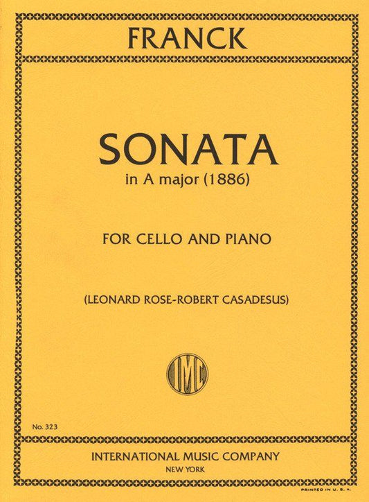Franck - Sonata in A Major for Violin, Cello, Piano Arranged by Jules Deldsart