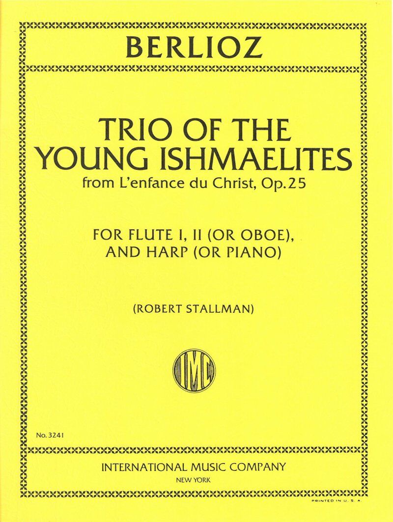 Berlioz - Trio of the Young Ishmaelites for 2 Flutes and Harp