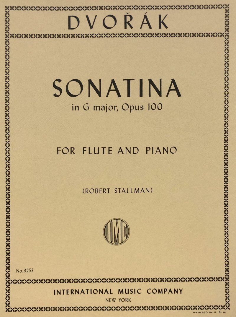 Dvorak Sonatina in G Op. 100 for Flute and Piano