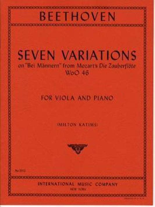7 Variations On Bei Mannern Arr Katims Viola Piano (Softcover Book)