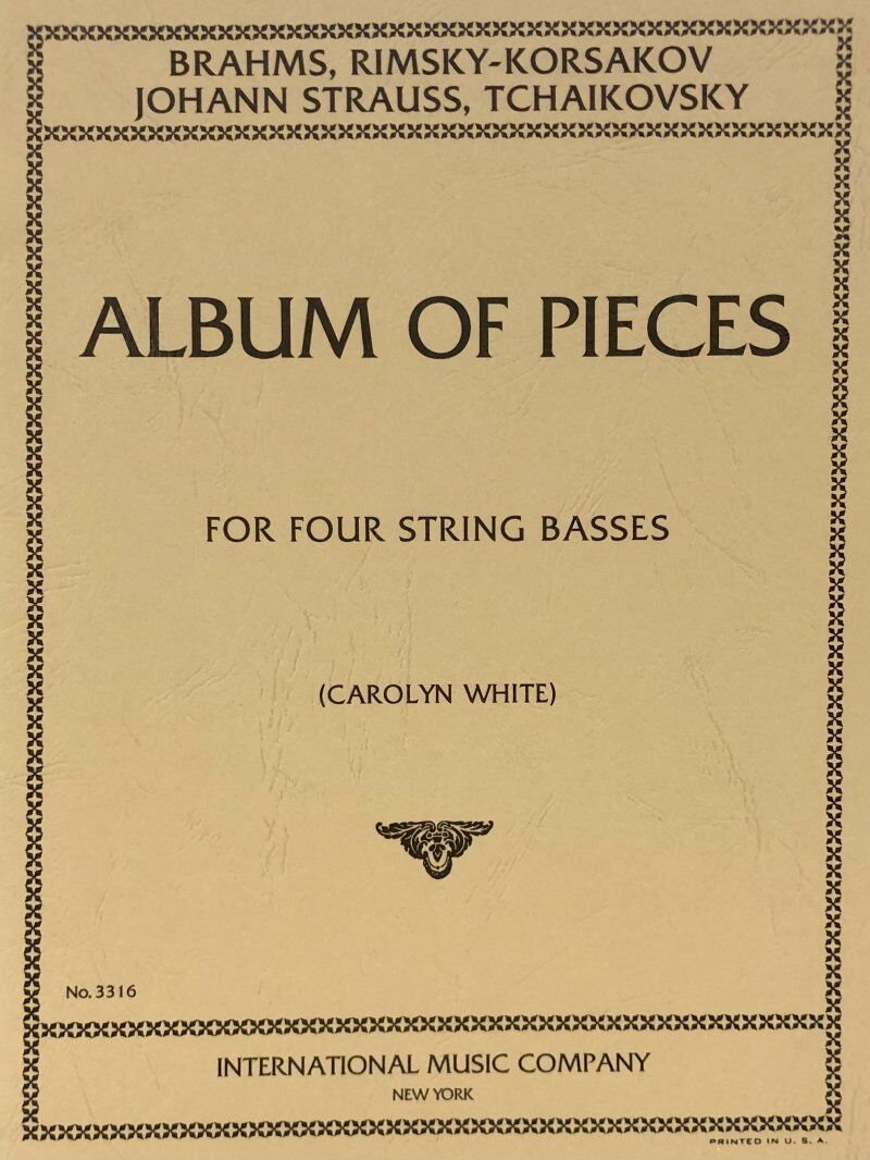 Album for Four Double Basses - Edited by Buckley, International Music Company, Double Bass Quartet, 1 Page