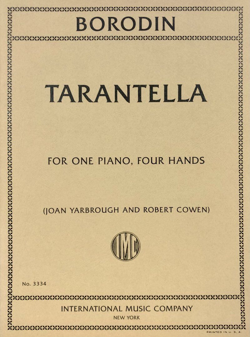 Borodin - Tarantella for Piano Duet, International Music Company, 1 Page