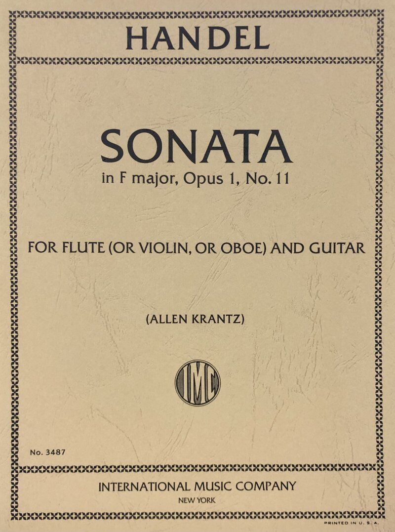 Handel - Sonata in F Major Op. 1 No. 11 for Flute and Guitar