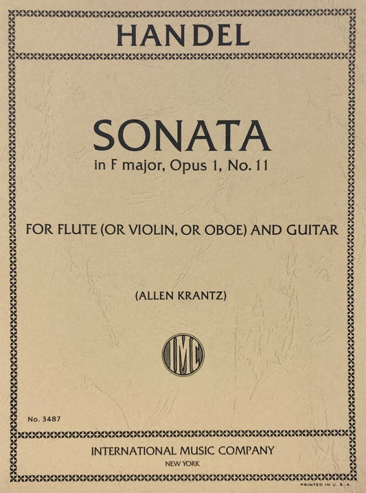 Handel - Sonata in F Major Op. 1 No. 11 for Flute and Guitar