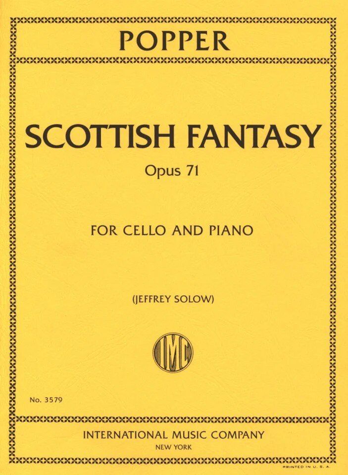 Popper - Scottish Fantasy Op. 71 for Cello and Piano