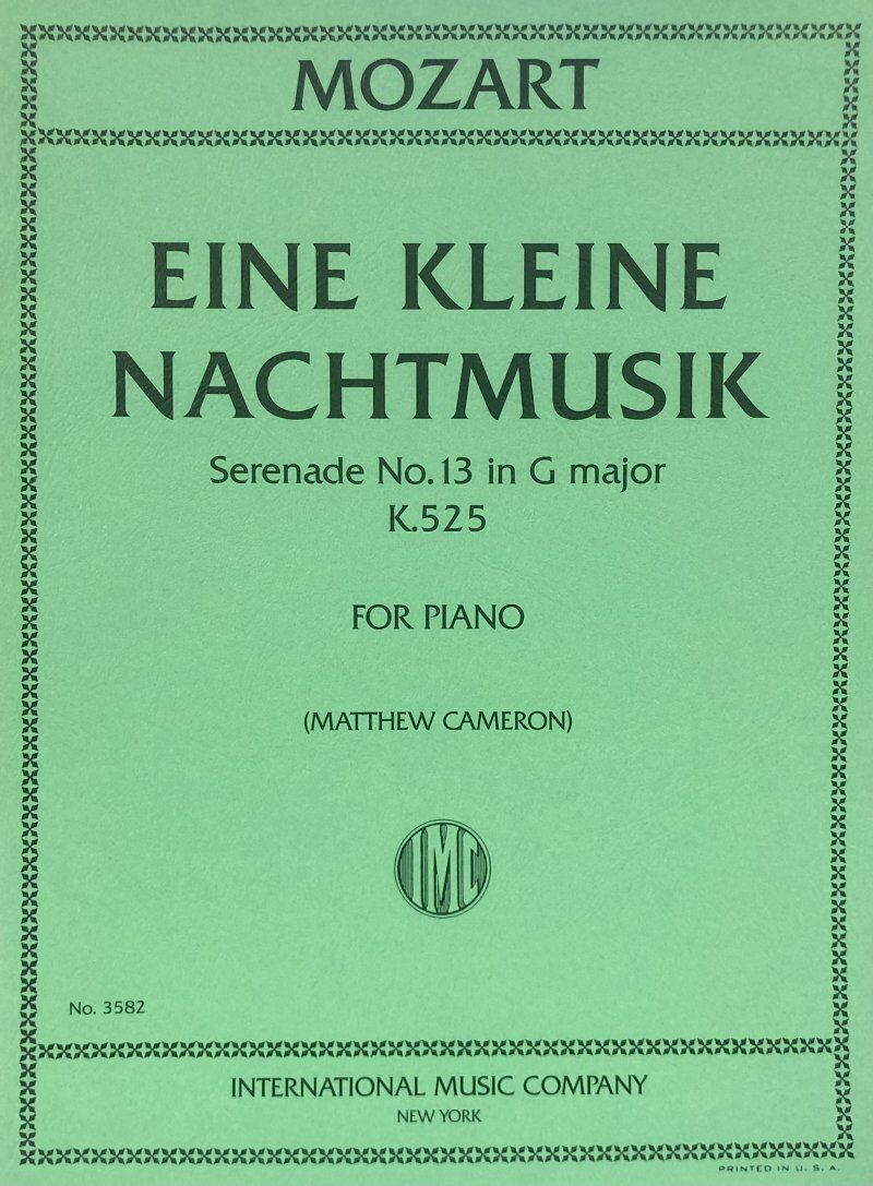 Mozart Eine Kleine Nachtmusik K 525 for Piano - International Music Company