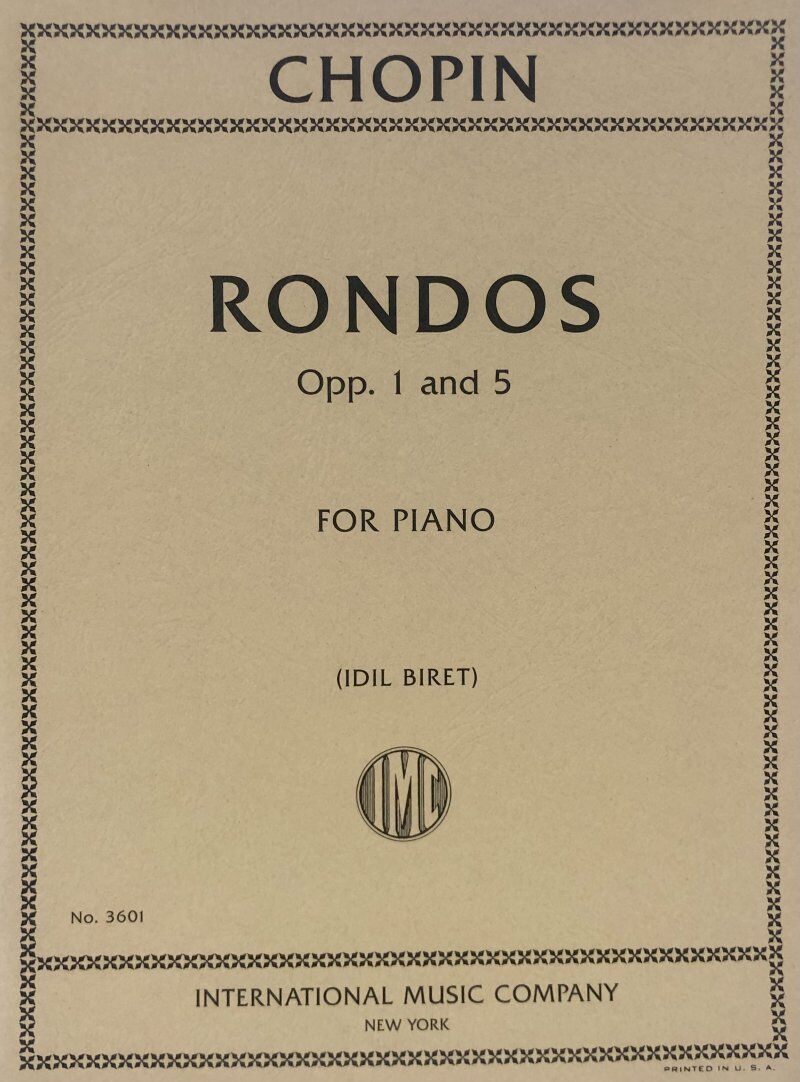 Chopin - Rondos Op. 1 and 5 for Piano, International Music Company, 1 Page