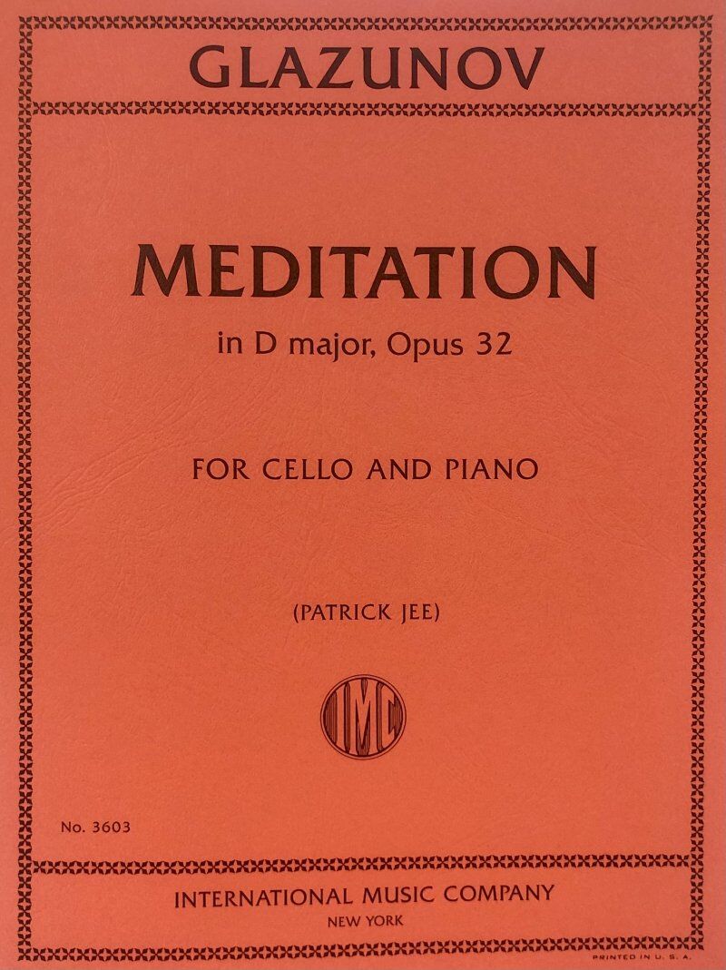 Glazunov - Meditation in D Major Op. 32 for Cello and Piano
