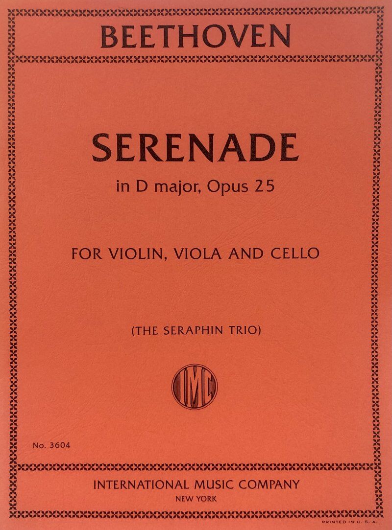 Beethoven - Serenade in D Major Op. 25 for Violin, Viola, Cello - String Trio