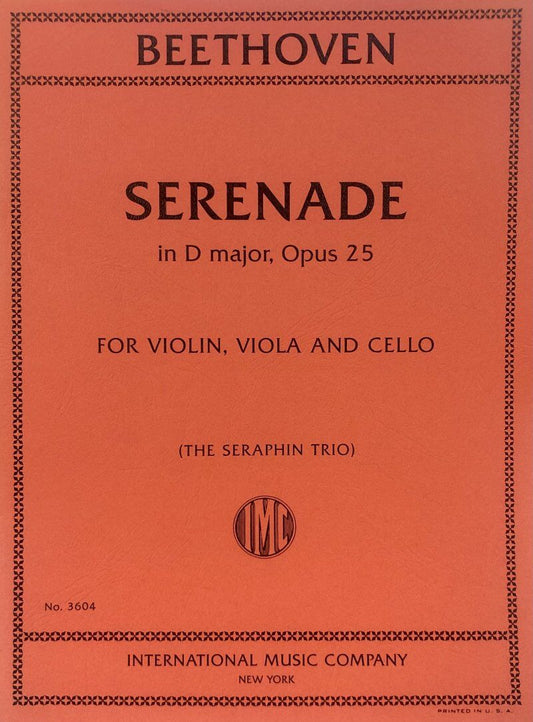 Beethoven - Serenade in D Major Op. 25 for Violin, Viola, Cello - String Trio