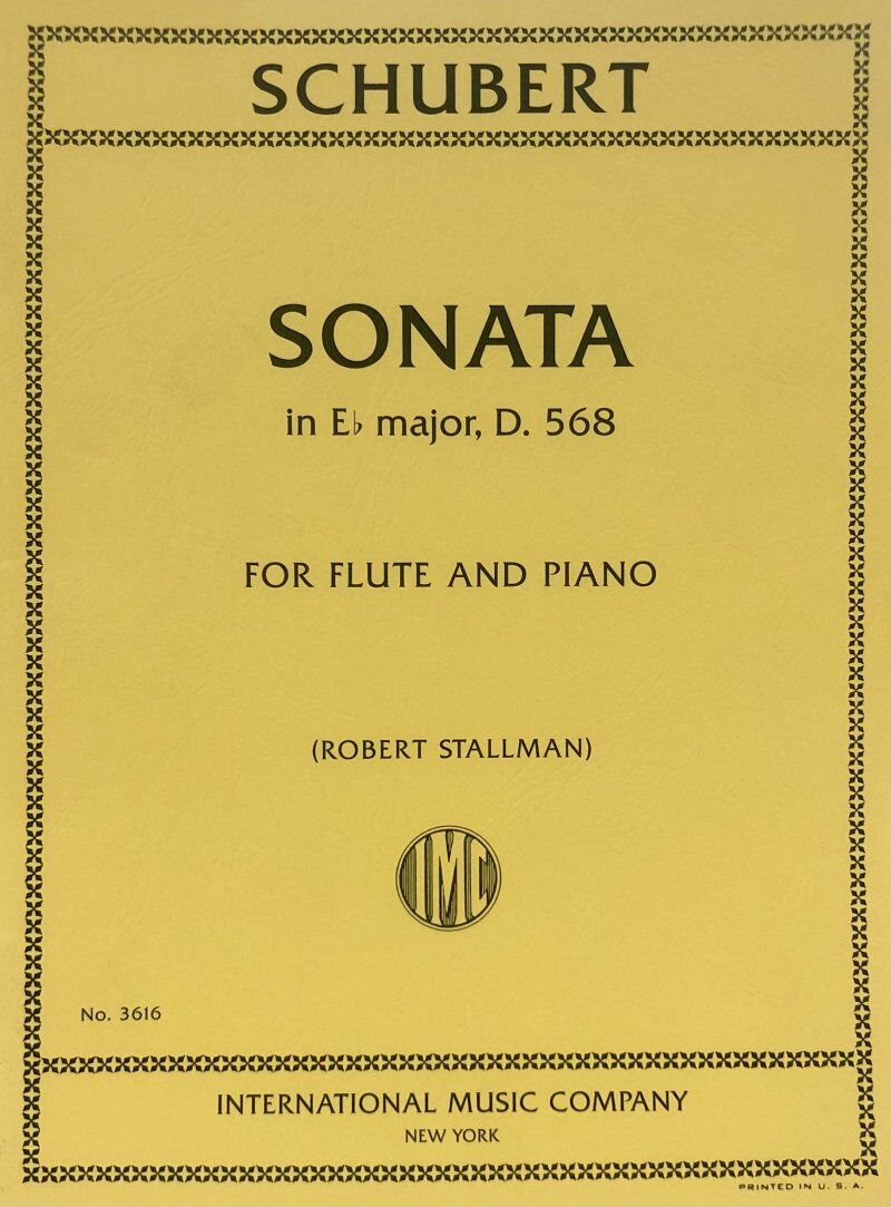 Schubert - Sonata in Eb Major D 568 for Flute and Piano