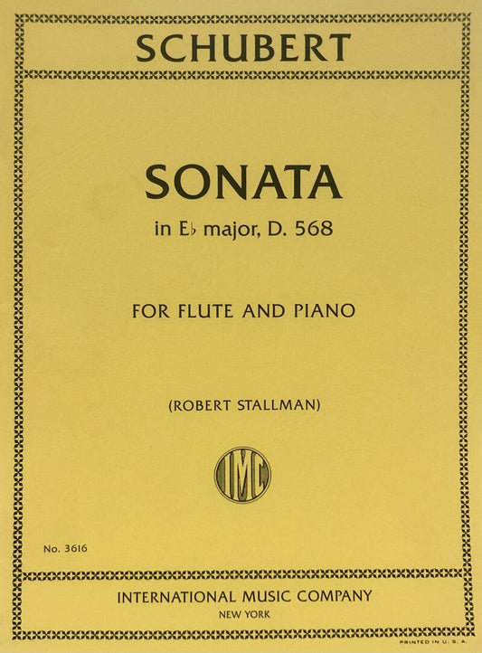 Schubert - Sonata in Eb Major D 568 for Flute and Piano