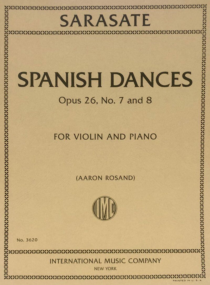Sarasate - Spanish Dances Op. 26 No. 7 and 8 for Violin/Piano