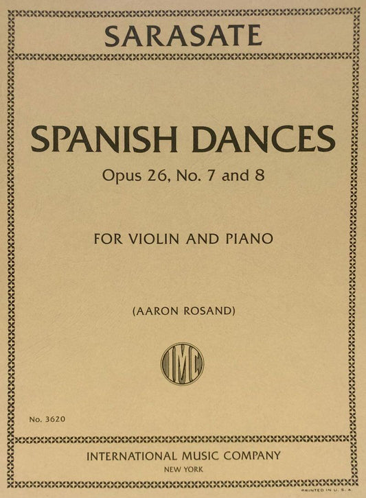 Sarasate - Spanish Dances Op. 26 No. 7 and 8 for Violin/Piano