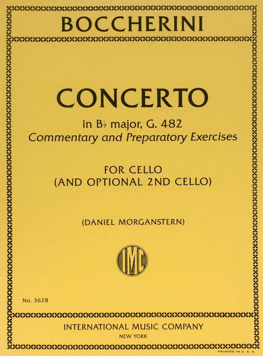 Boccherini Concerto in Bb Major G. 482 Cello Commentary and Prep Exercises