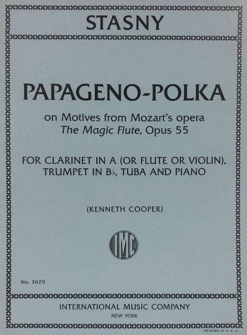 Stasny - Papageno-Polka for Quartet Op. 55