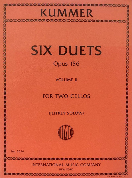 Duets for Cello, Op. 156, Volume 2, Edited by Jeffrey Solow
