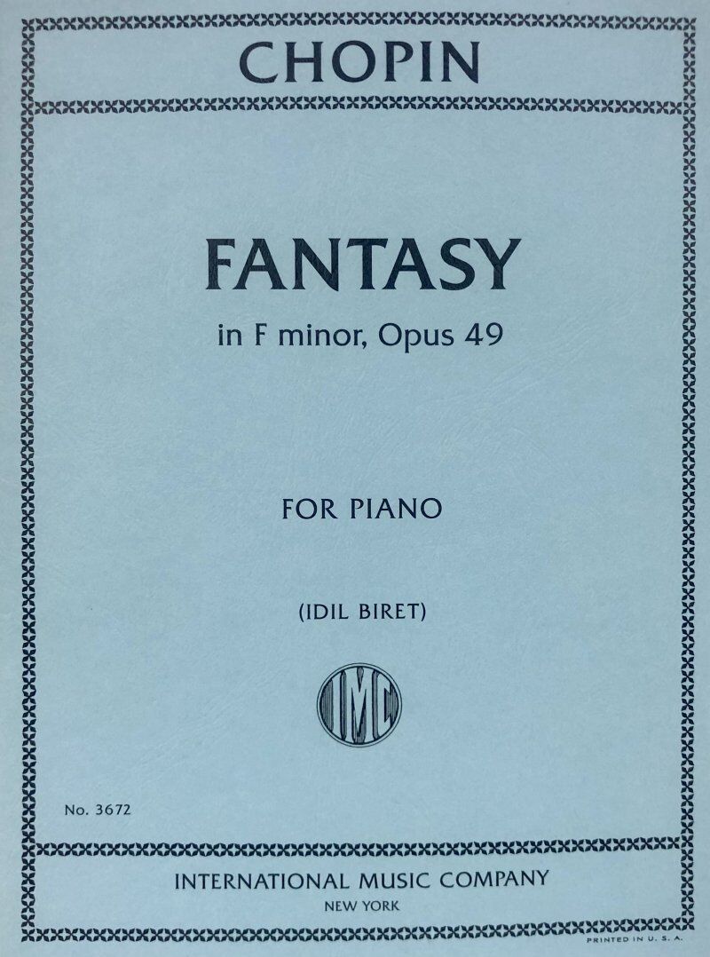 Chopin Fantasy in F Minor Op. 49 for Piano - International Music Company, 1 Page
