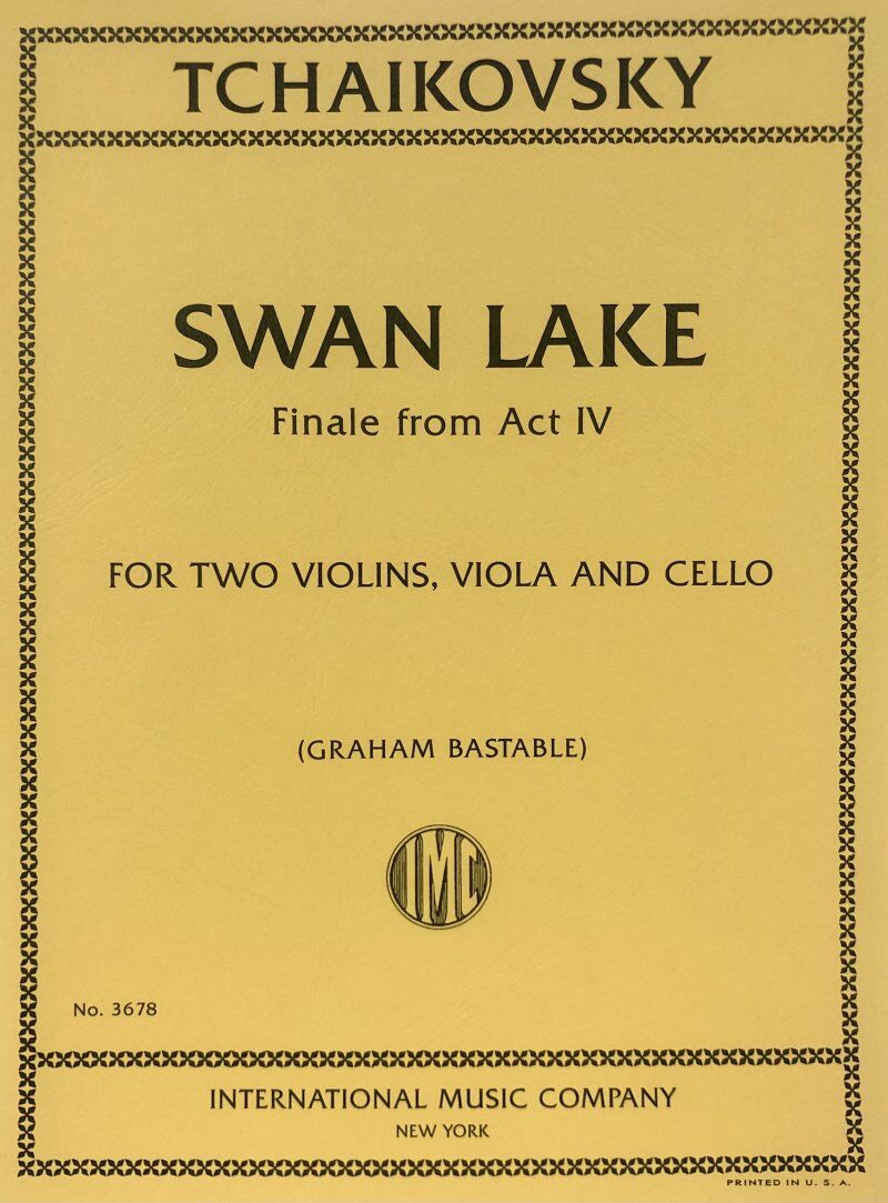 Swan Lake Finale from Act IV for Violin, Viola, Cello - Tchaikovsky, Edited by Graham Bastable, String Quartet Score and Parts