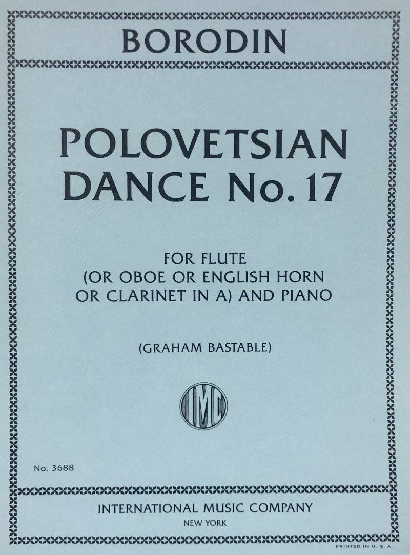 Polovetsian Dance No. 17 for Flute and Piano by Alexander Borodin
