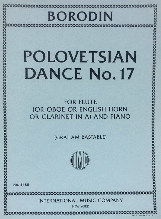 Polovetsian Dance No. 17 for Flute and Piano by Alexander Borodin