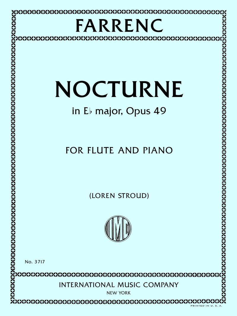 Farrenc - Nocturne in E Flat Major Op. 49 for Flute and Piano